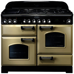 Rangemaster Classic Deluxe 110 Dual Fuel Range Cooker Cream